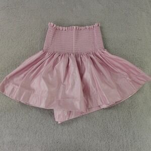 Queen of Sparkles Shorts Pink Iridescent Metallic‎ Vegan Leather